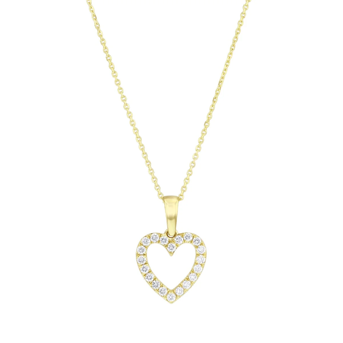 New-In Valentines Diamond Heart Necklace